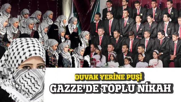 Gazze'de toplu nikah